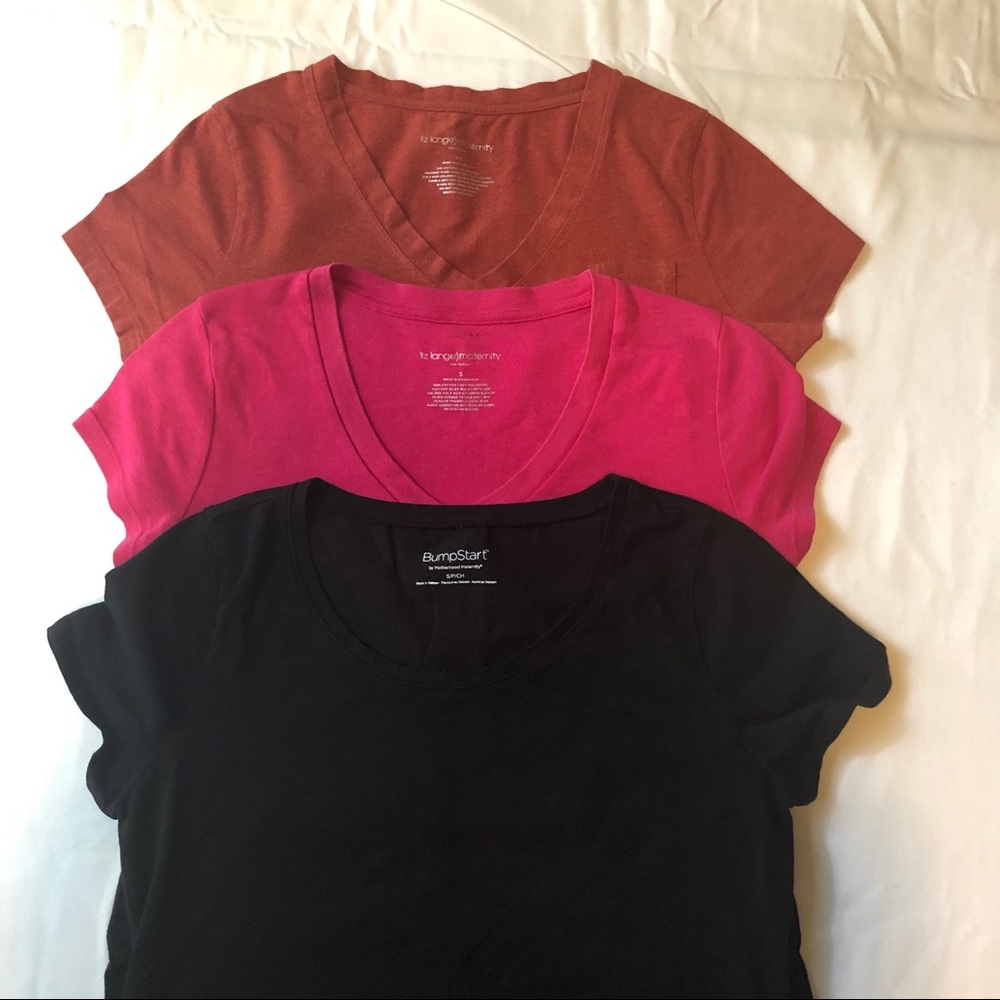 3 Basic Maternity Tops  / short sleeves